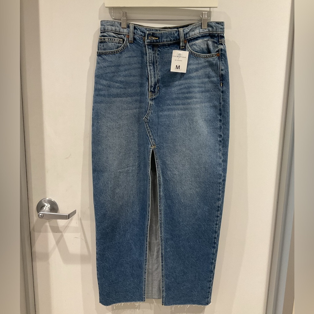 Long Jean Skirt